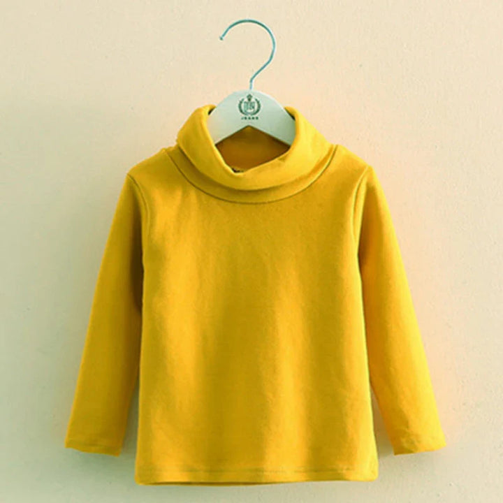 Turtleneck Sweater for Kids (4-12 Years) - Casual Cotton Top for Girls and Boys, Autumn Clothing