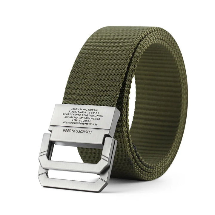 Men's Nylon Canvas Belt - Automatic Metal Buckle, Casual & Sports Style