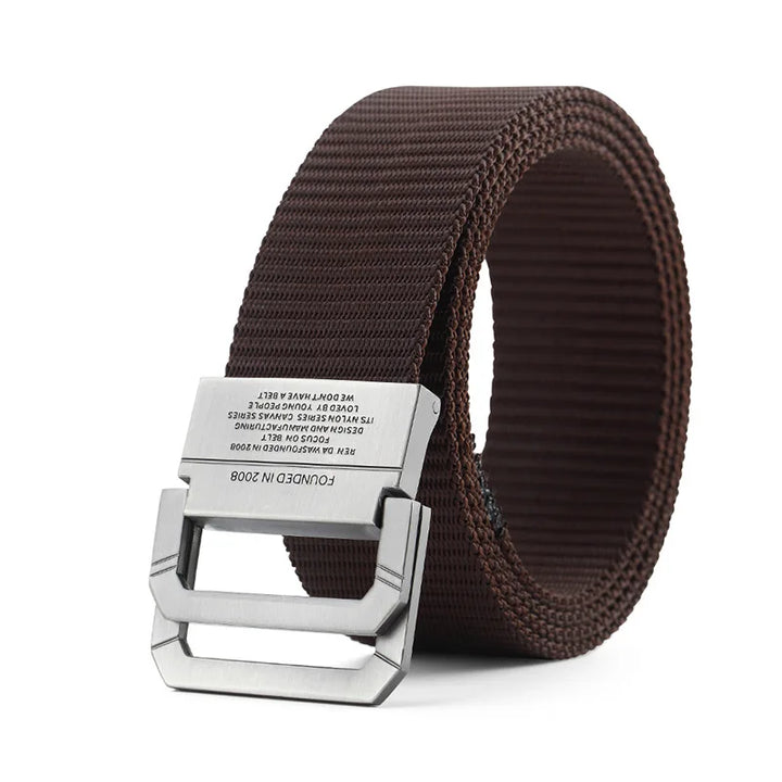 Men's Nylon Canvas Belt - Automatic Metal Buckle, Casual & Sports Style