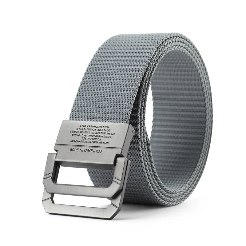 Men's Nylon Canvas Belt - Automatic Metal Buckle, Casual & Sports Style