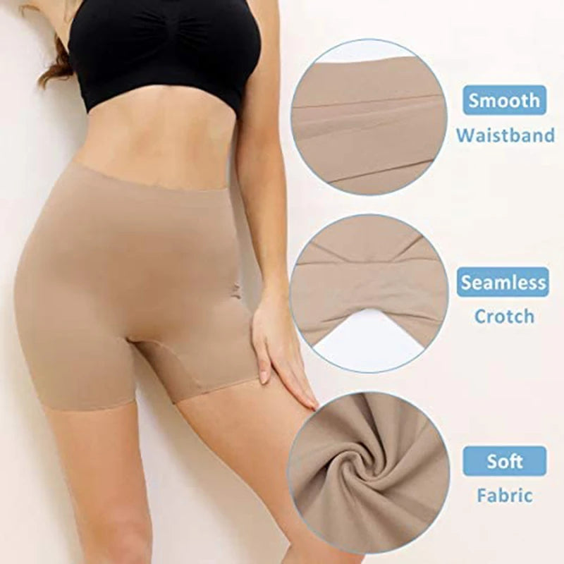 Thigh Slimmer Shapewear Panties for Women - High Waist Tummy Control Slip Shorts, Seamless Cincher Girdle Body Shaper