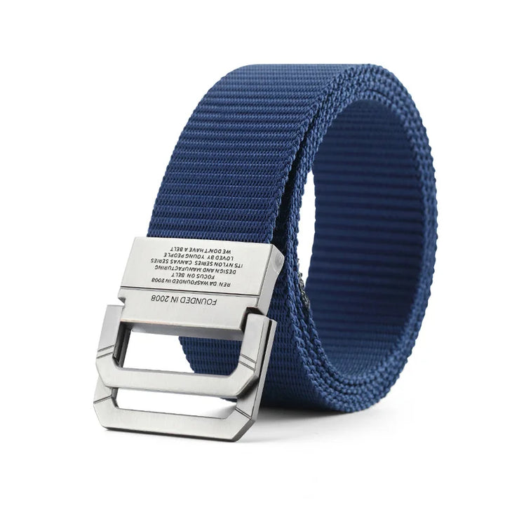 Men's Nylon Canvas Belt - Automatic Metal Buckle, Casual & Sports Style