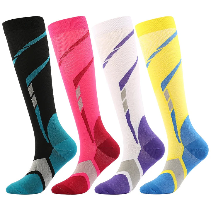 Compression Sports Socks Marathon, Hiking & Riding Outdoor Socks for Men and Women