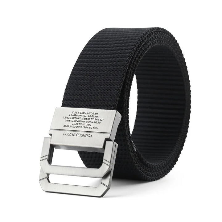 Men's Nylon Canvas Belt - Automatic Metal Buckle, Casual & Sports Style