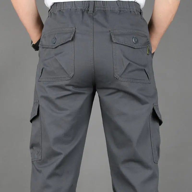 Men's Tactical Trousers - Large Size, Loose Fit Casual Pants for Running, Sports, Hiking, and Outdoor Work