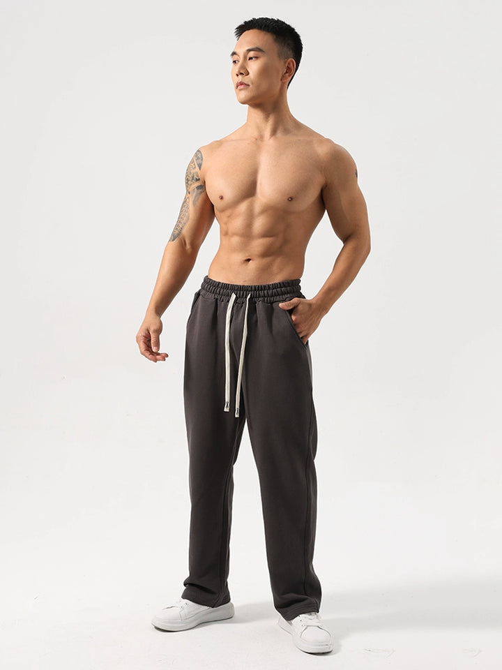 Men's Summer Sports Pants - Pure Cotton, Minimalist Loose Fit for Basketball & Fitness