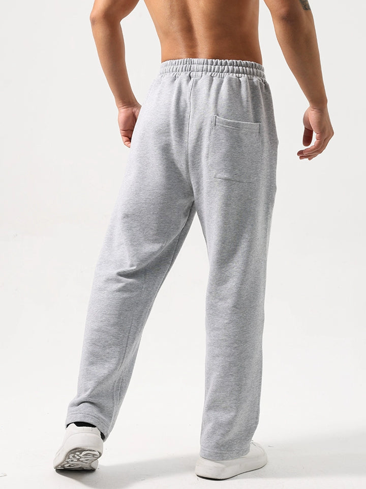 Men's Summer Sports Pants - Pure Cotton, Minimalist Loose Fit for Basketball & Fitness