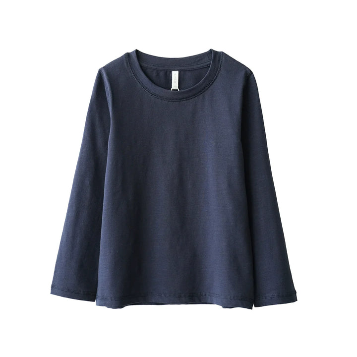 Cotton Neck Long Sleeve T-shirt