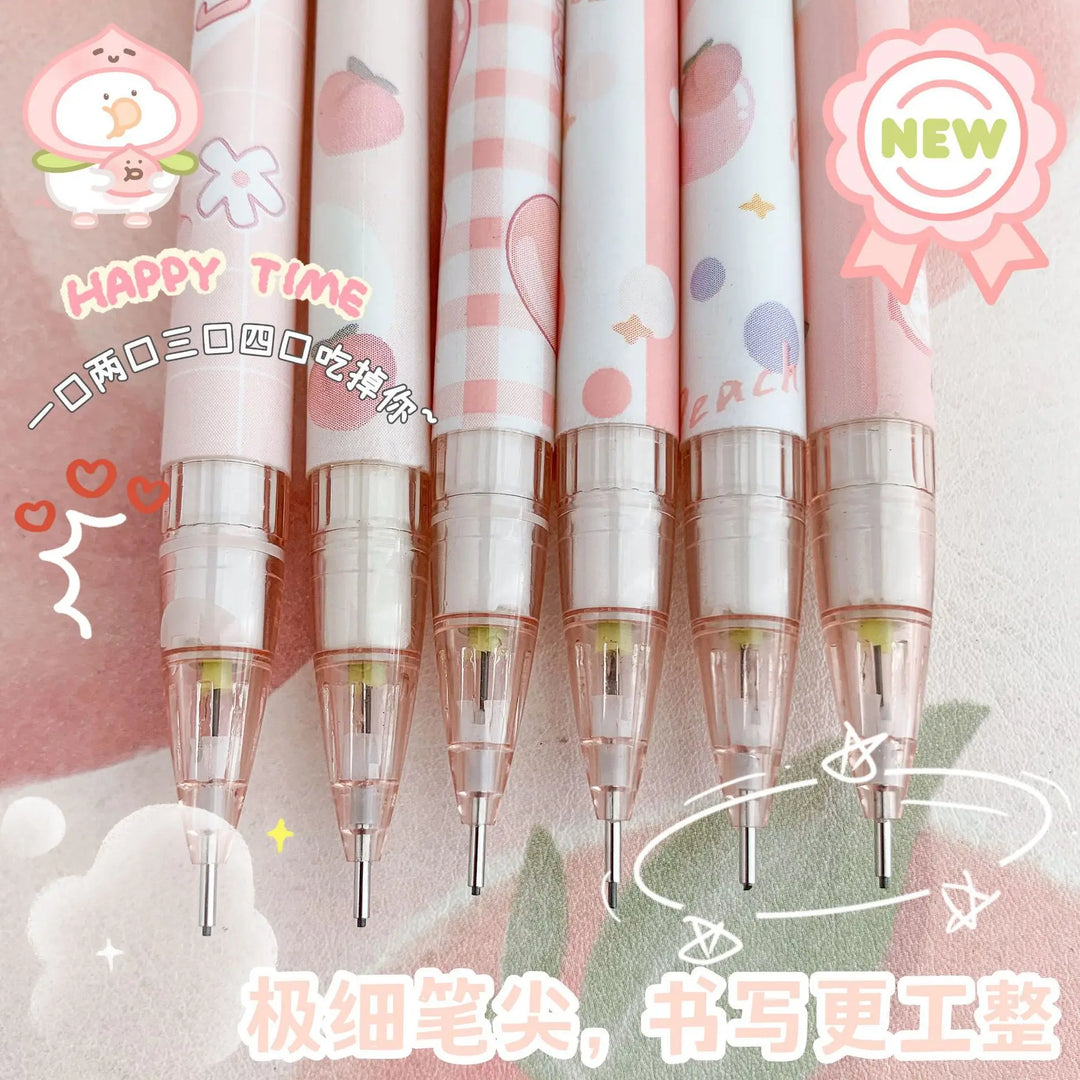 Cartoon Mechanical Pencil with Eraser - 0.5MM for Kids & Students - Office & School Supplies