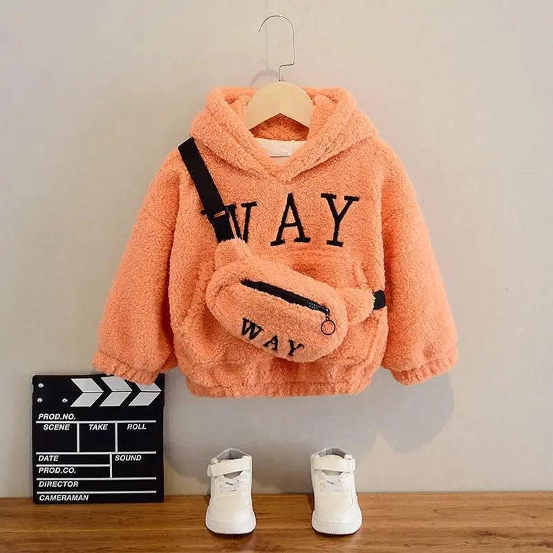 Kids' Hoodies for Girls & Boys (2-9 Years) Warm Fleece Pullover Autumn/Winter Long Sleeve