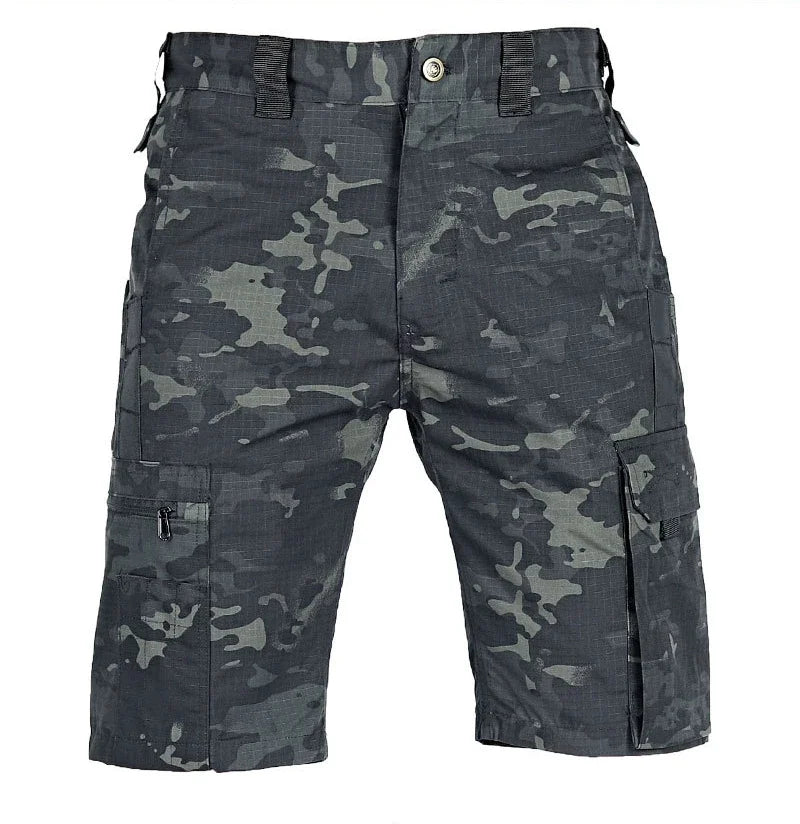 Men's Working Cargo Shorts - Summer Breathable, Wear-Resistant Camouflage Shorts with Multi-Pockets, Perfect for Outdoor Climbing and Casual Wear