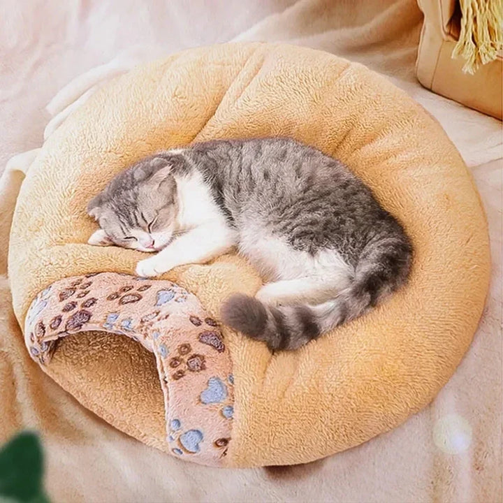 Cat Sleeping Bag Thickened , Soft Dual Use Pet Nest, Dog House, Warm Bedding Cave, Washable Cat Mat, Puppy and Supplies Kitten