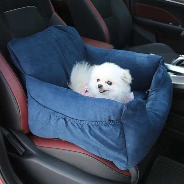 Portable Puppy Car Seat - Travel Safety Bed for Cats and Dogs, Pet Nest Cushion Sofa, Suitable for Small to Medium Pets