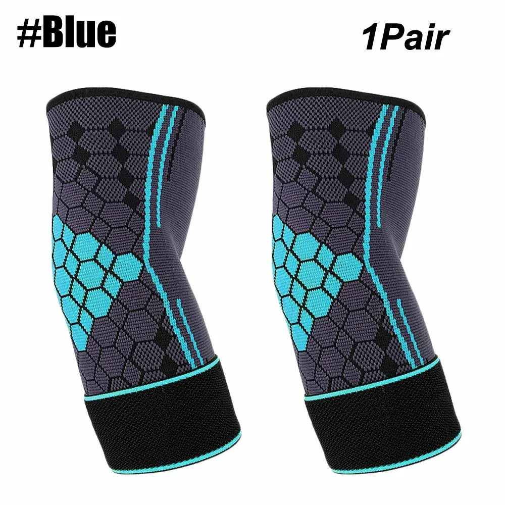 1 or 2 Pieces Elbow or Knee Pad Support Sleeve Adjustable Sports Outdoor Cycling Gym Guard Brace For Tendonitis Arthritis Pain Relief