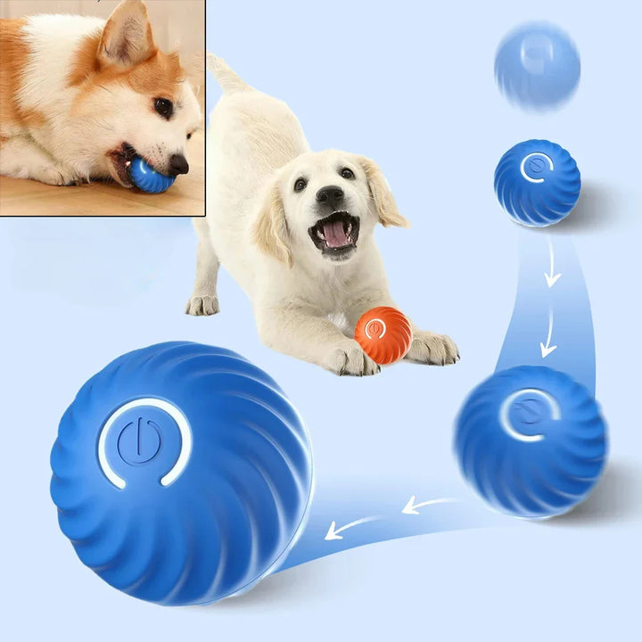 USB Smart Interactive Dog Toy Ball - Automatic Moving, Bouncing, Chew Toy