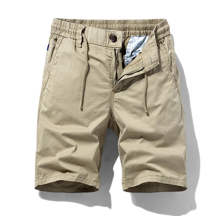 Men's Summer Cotton Cargo Shorts - Breathable Beach Bermuda Shorts with Multi-Pockets, Perfect for Outdoor Streetwear and Casual Jogging