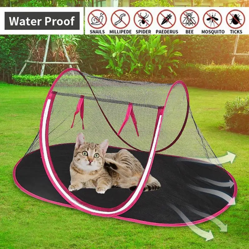 Portable Folding Pet Tent – Outdoor Foldable Playhouse and Fence for Small Dogs and Cats, Ideal for Camping