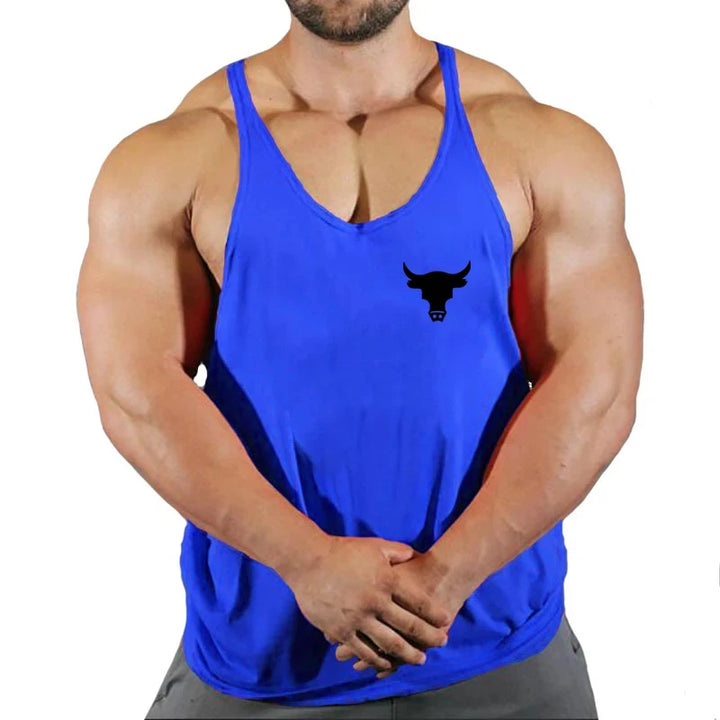 Men's Gym Tank Top - Workout Bodybuilding Singlet for Fitness & Sports