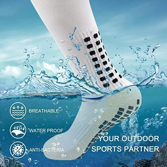 Compression Socks Non-slip Silicone Grip Anti Slip Soccer Socks for Men and Women Football, Soccer, Baseball Rugby Socks