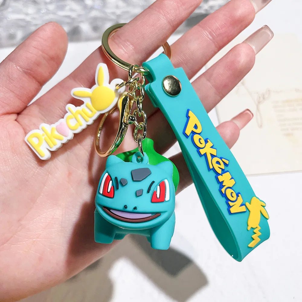 Pokémon Keychain - Pikachu, Psyduck & Charizard PVC Bag Accessories for Kids