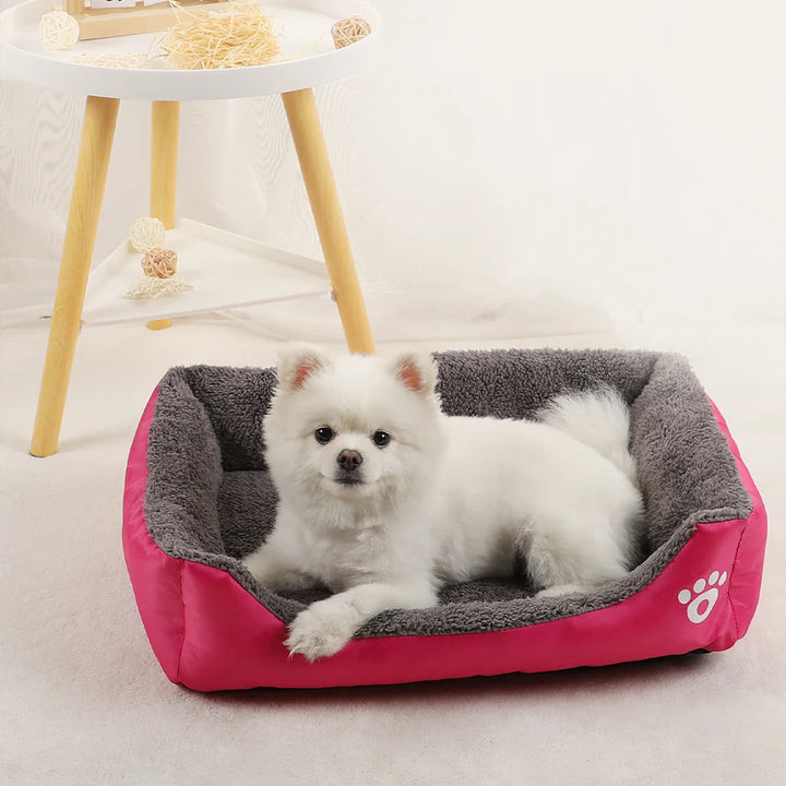 Dog and Cat Bed - Fluffy Sofa Accessories for Small Puppies and Large Dogs, Comfortable Cushion, Basket Mat, and Kennel Bedding