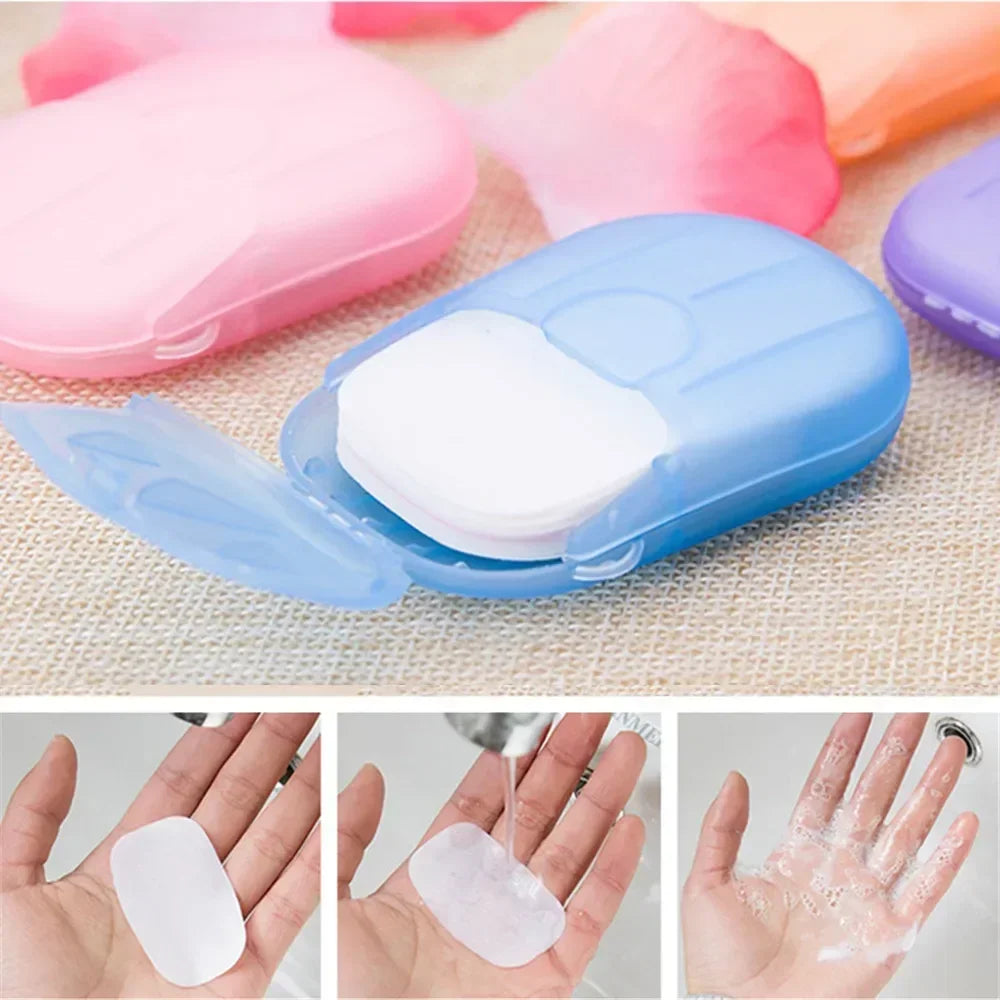 Mini Disposable Paper Soap Portable Travel & Camping Handwashing Supplies