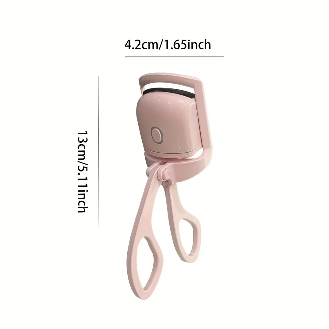 1pc Portable Electric Heated Eyelash Curler - Curling Device for Perfect Lashes