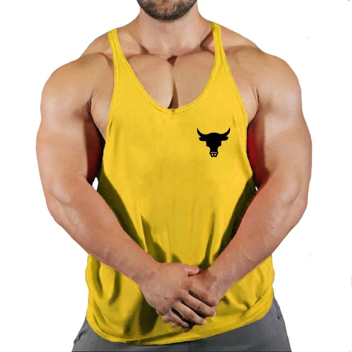 Men's Gym Tank Top - Workout Bodybuilding Singlet for Fitness & Sports