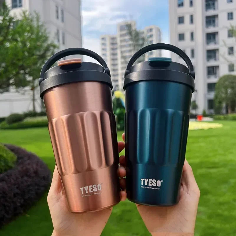 400ml/500ml Stainless Steel Thermos - 304 Insulated Car Tumbler for Hot Coffee & Drinks