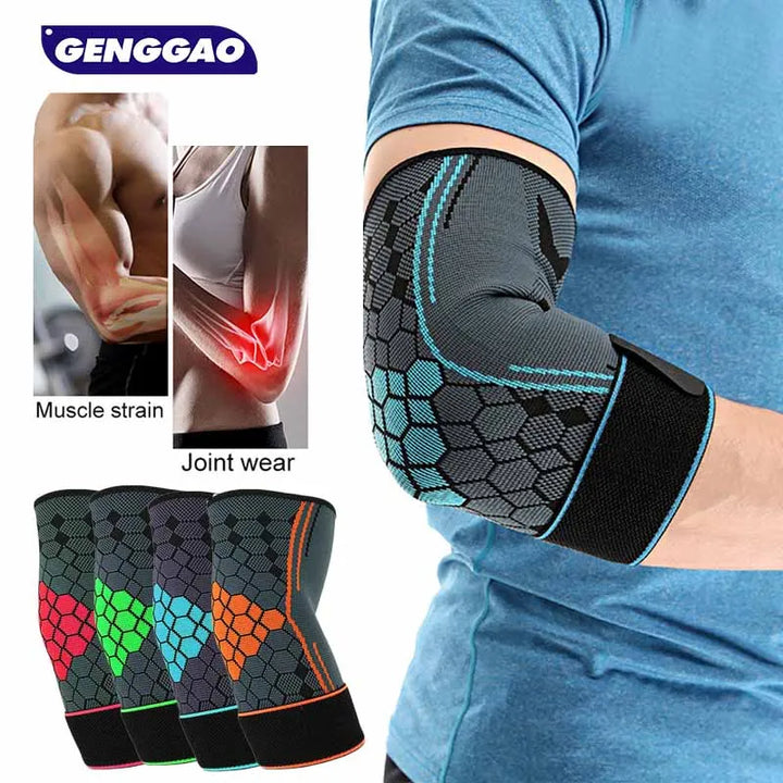 1 or 2 Pieces Elbow or Knee Pad Support Sleeve Adjustable Sports Outdoor Cycling Gym Guard Brace For Tendonitis Arthritis Pain Relief