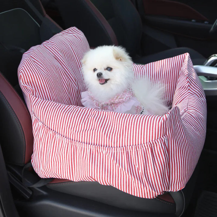 Portable Puppy Car Seat - Travel Safety Bed for Cats and Dogs, Pet Nest Cushion Sofa, Suitable for Small to Medium Pets