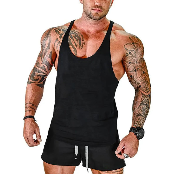 Men's Gym Tank Top - Workout Bodybuilding Singlet for Fitness & Sports