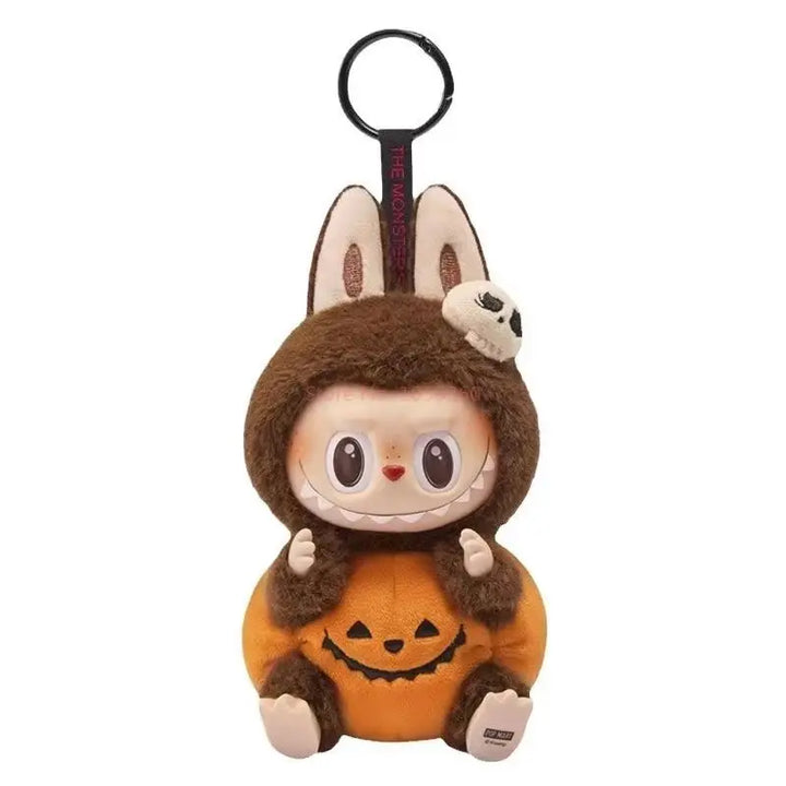 Hot Sale Labubu Keychain Halloween Pumpkin Strange Carnival Labubu Pendant Surprise Collectible Doll Creative Ornament Toy Gift