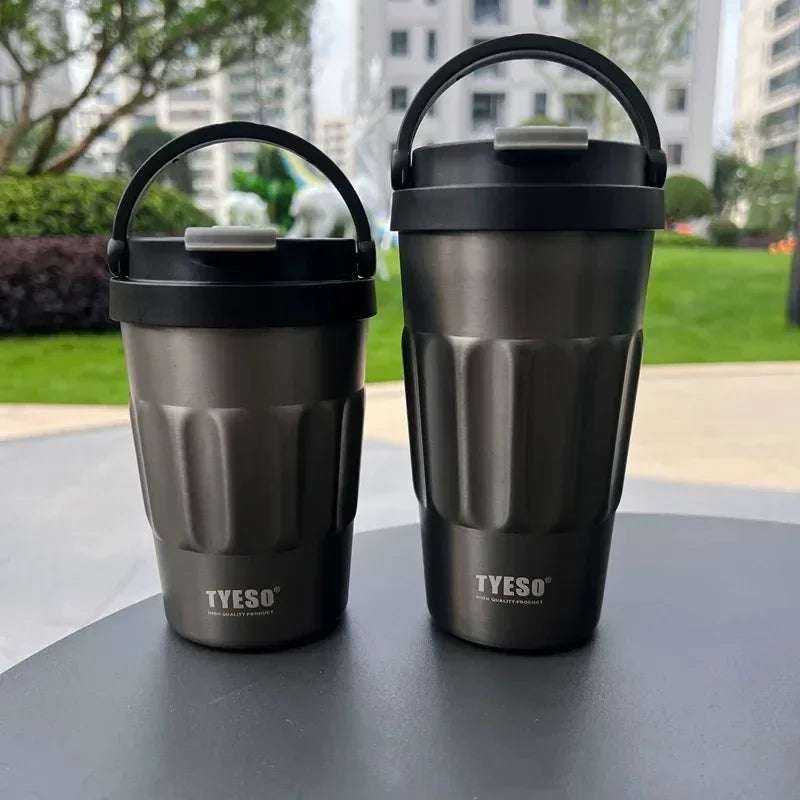 400ml/500ml Stainless Steel Thermos - 304 Insulated Car Tumbler for Hot Coffee & Drinks