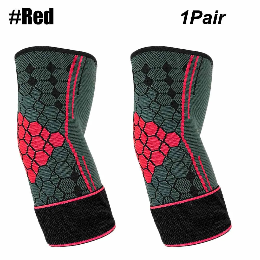 1 or 2 Pieces Elbow or Knee Pad Support Sleeve Adjustable Sports Outdoor Cycling Gym Guard Brace For Tendonitis Arthritis Pain Relief