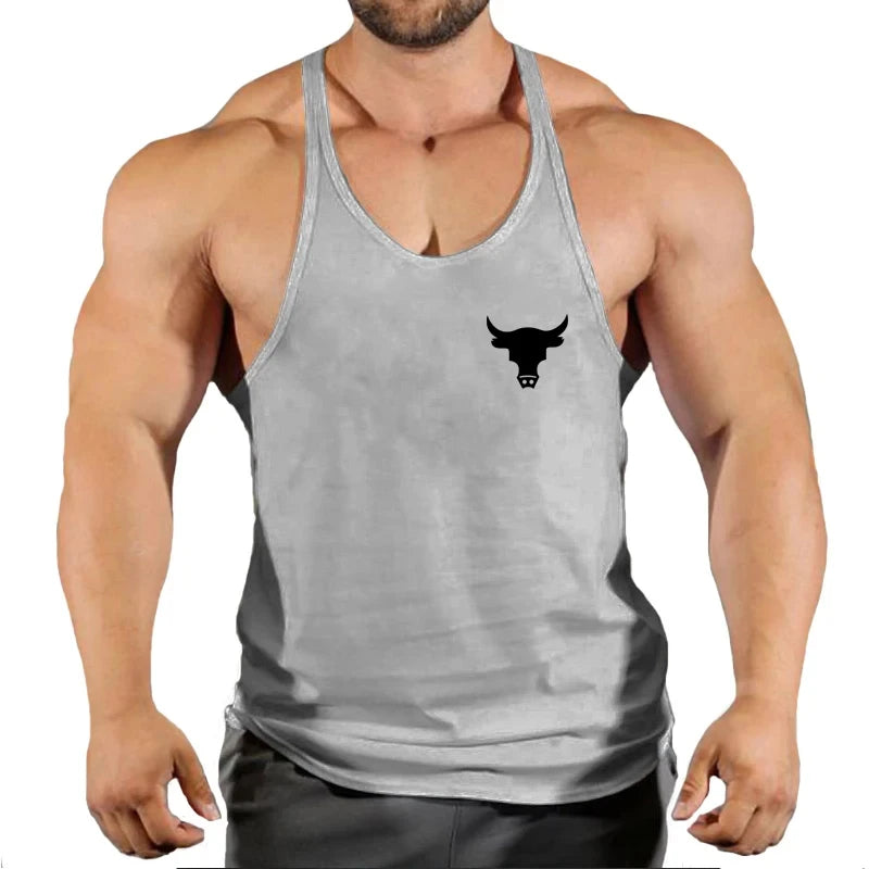 Men's Gym Tank Top - Workout Bodybuilding Singlet for Fitness & Sports