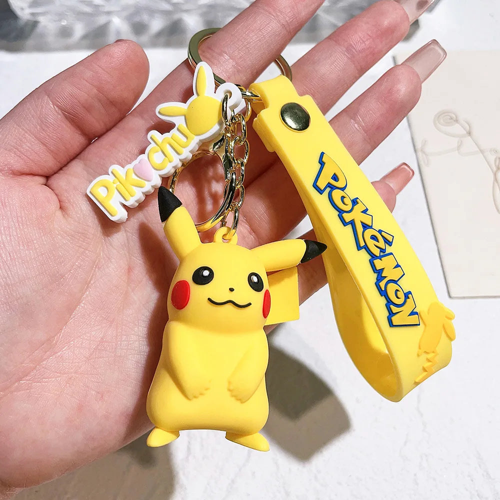 Pokémon Keychain - Pikachu, Psyduck & Charizard PVC Bag Accessories for Kids