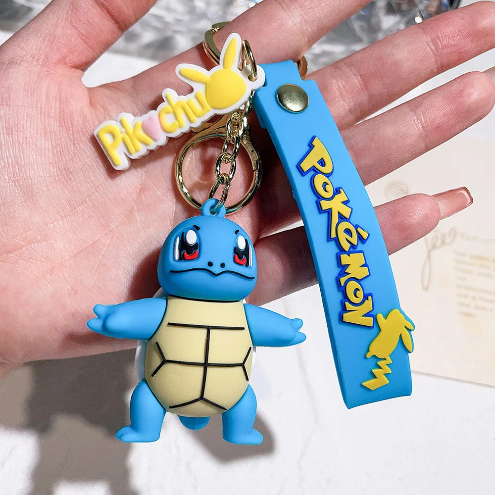 Pokémon Keychain - Pikachu, Psyduck & Charizard PVC Bag Accessories for Kids