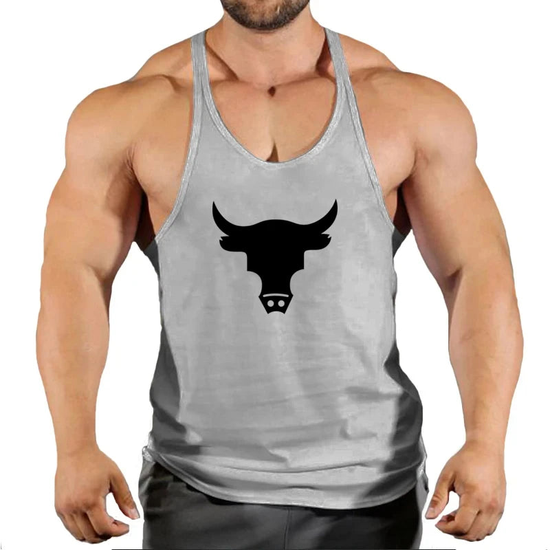 Men's Gym Tank Top - Workout Bodybuilding Singlet for Fitness & Sports