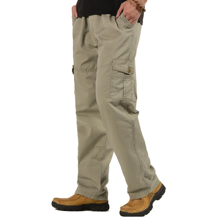 Men’s Plus Size 6XL Cargo Pants - Military Style Joggers for Sports & Casual Wear