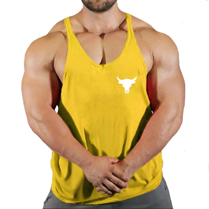 Men's Gym Tank Top - Workout Bodybuilding Singlet for Fitness & Sports