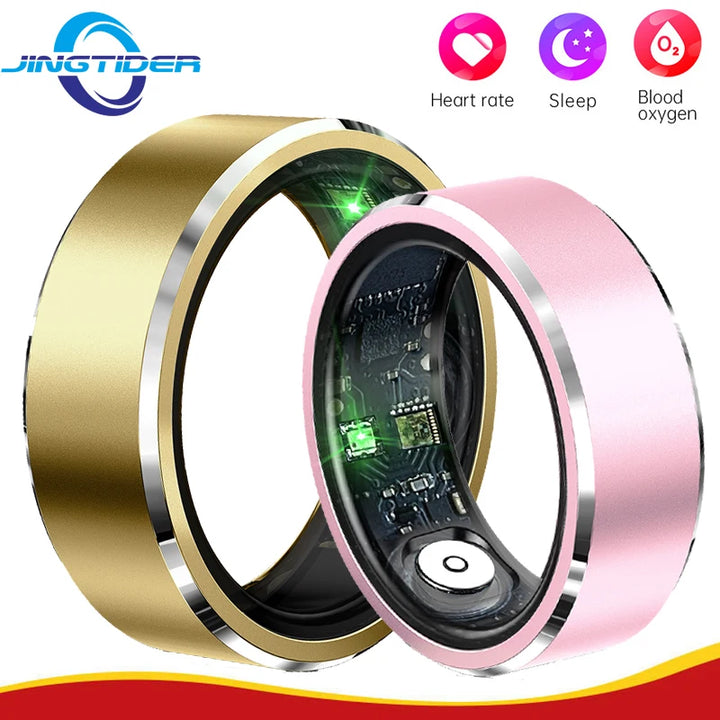 Smart Ring Aluminium Alloy Fitness Health Tracker Outdoor Intelligent Finger Ring For Couples Men Women Lover Fashion Ring