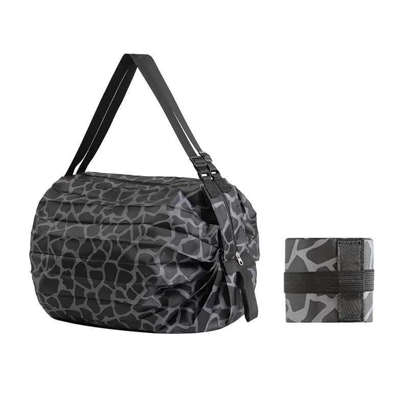 Large Foldable Shopping Bag  Eco-Friendly, Waterproof, Reusable Handbag for Travel & Storage