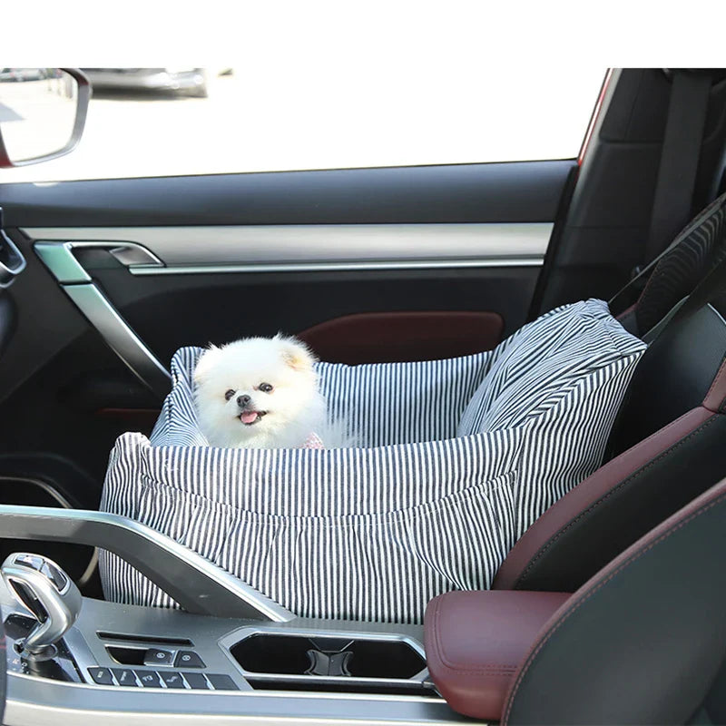 Portable Puppy Car Seat - Travel Safety Bed for Cats and Dogs, Pet Nest Cushion Sofa, Suitable for Small to Medium Pets