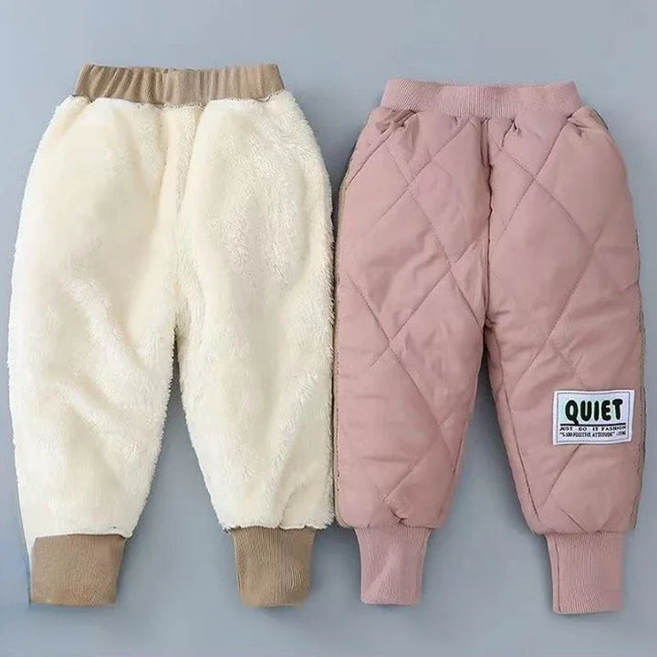 Sweatpants Warm Winter Jogger Pants with Elastic Waist for Boys & Girls Casual Autumn Trousers