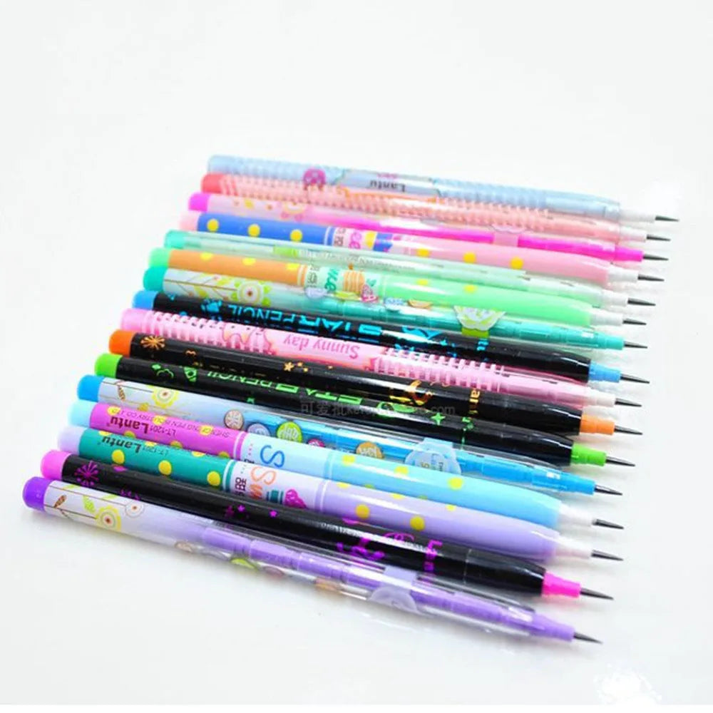 4/16 PCS Colorful Non-sharpening Pencils - Cute Cartoon Writing Pens for Students - School and Office Supplies for Kids