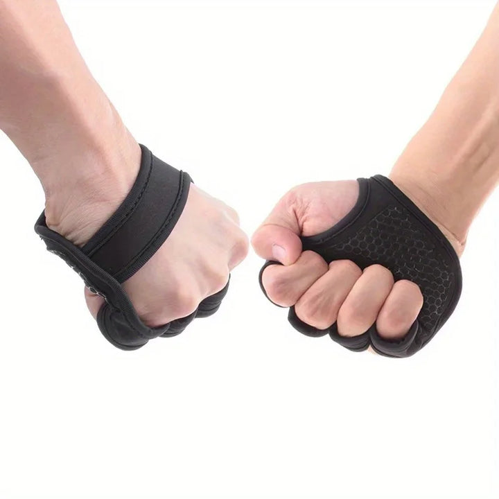 2 Piece Gym Gloves – Non-Slip Weight Lifting Gloves with Wrist Support for Men & Women