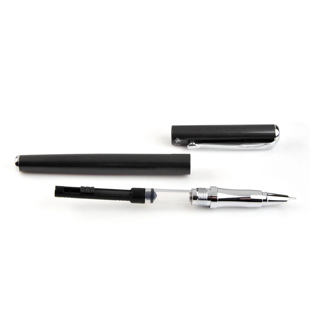 Yongsheng Quality 0.38mm Extra Fine Nib Fountain Pen for Finance Metal Ink Pens Office School Supplies