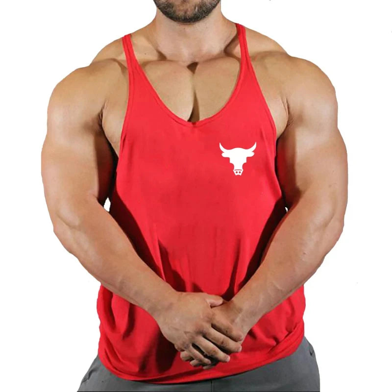 Men's Gym Tank Top - Workout Bodybuilding Singlet for Fitness & Sports