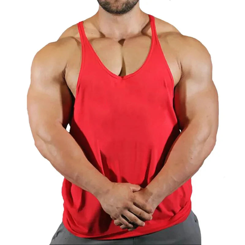 Men's Gym Tank Top - Workout Bodybuilding Singlet for Fitness & Sports